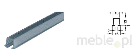 Szyna Jezdna Górna System  FINGER FIX  INFRONT Srebrna 200CM