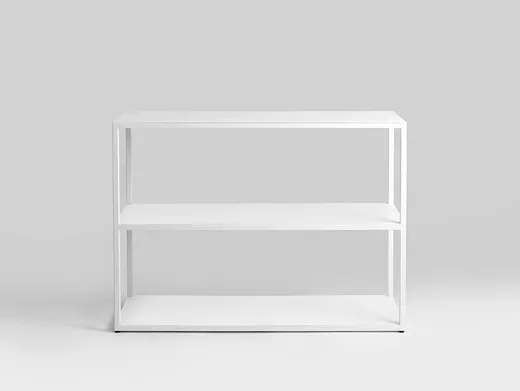 Regał HYLLER METAL 100x75 - biały