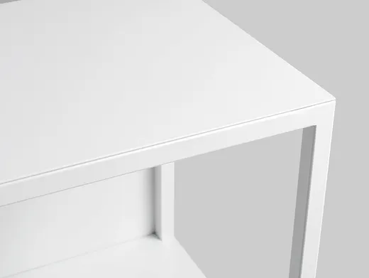 Regał HYLLER SIDE METAL 100x75 - biały