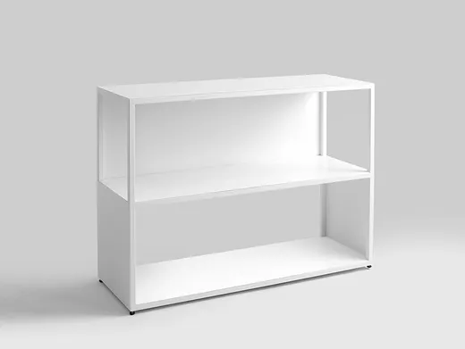Regał HYLLER SIDE METAL 100x75 - biały