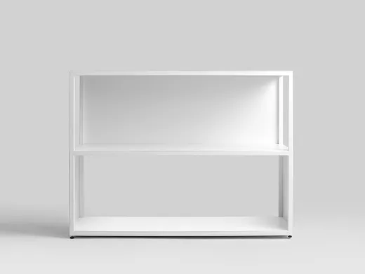 Regał HYLLER SIDE METAL 100x75 - biały