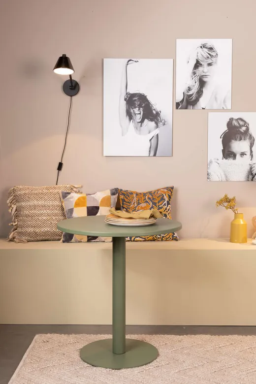 Stół okrągły bistro METSU - zielony