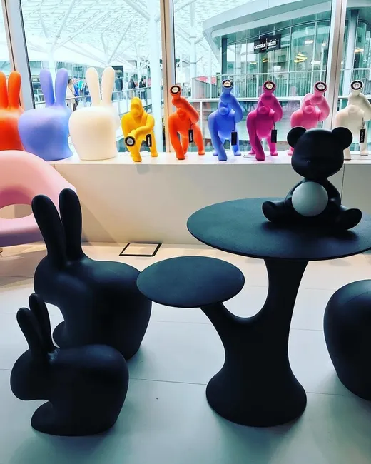 Krzesło RABBIT - czarny