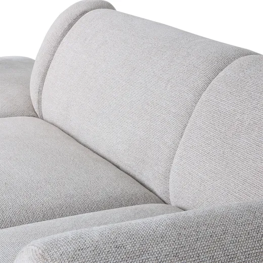 Sofa JAX: element lewy - jasnoszary