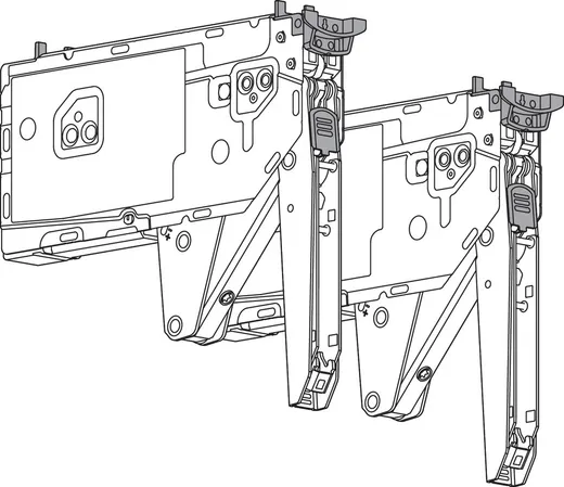 Siłowniki Servo-Drive AVENTOS HK TOP / LF 420-1610 / ciemnoszare zaślepki 