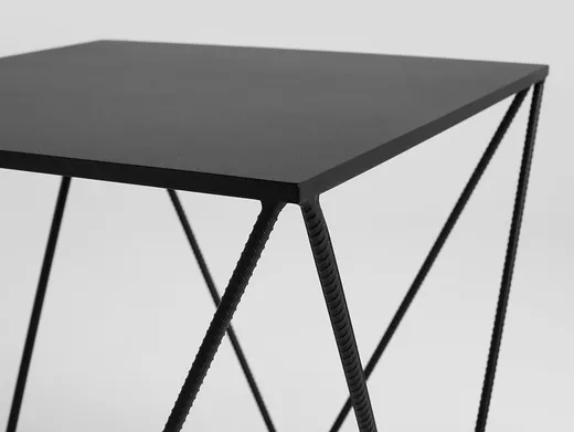 Stolik DARYL METAL 55 - czarny