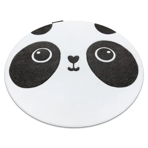 Dywan okrągły PETE PANDA - biały