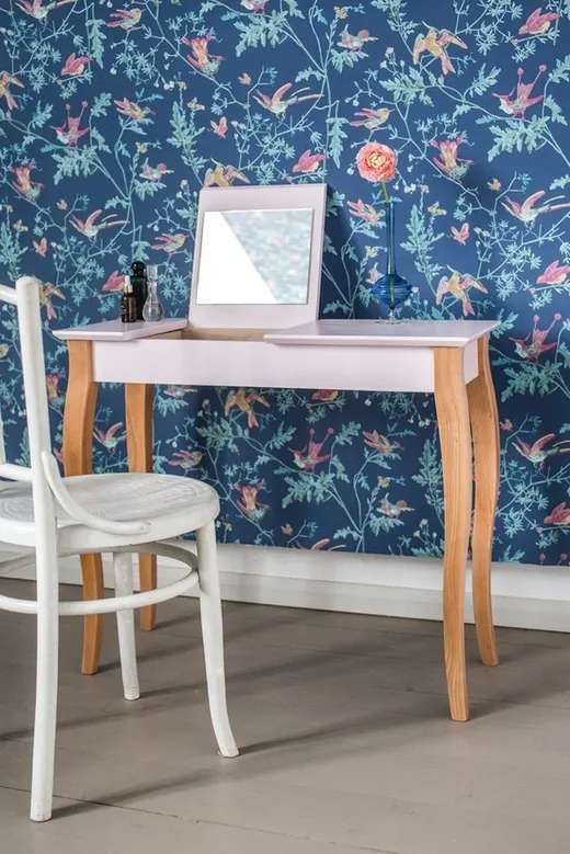 Toaletka LILLO z lusterkiem 85x35 cm - różowy