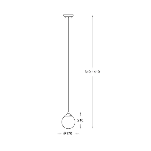 Lampa wisząca RIANO P0454-01D-F7AA - złoty/biały