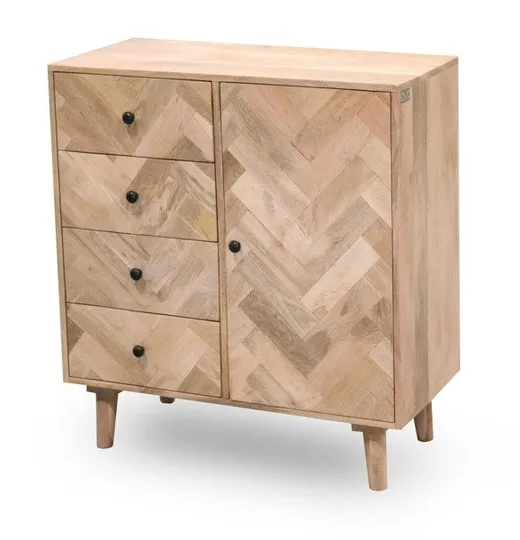 Komoda 85 cm PARQUET - drewno mango