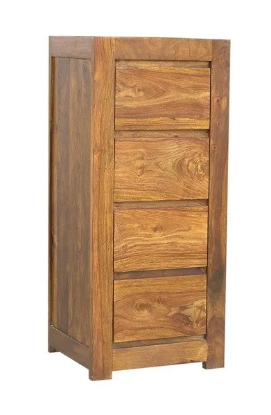 Komoda drewniana MILANO 4 szuflady - palisander miodowy