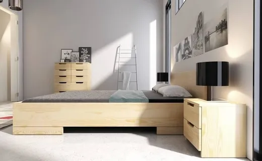 Łóżko drewniane sosnowe SPECTRUM Maxi&Long 180x220 - naturalny