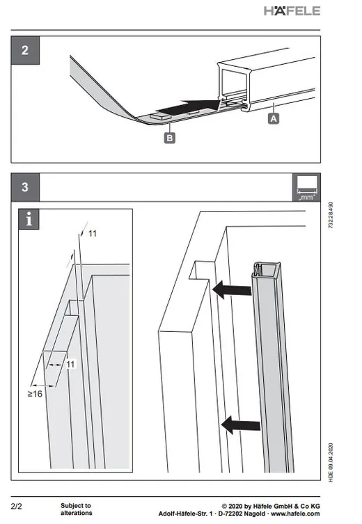 Profil wpuszczany LOOX5 1101 do taśm LED 8 mm - biały / gł. 11 mm / dł. 300 cm