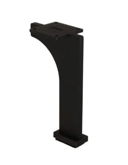 Nóżka meblowa NS35 Czarny Mat H=120 mm Stal grubość 4 mm