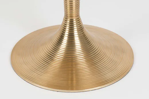 Stół okrągły HYPNOTISING ROUND - złoty
