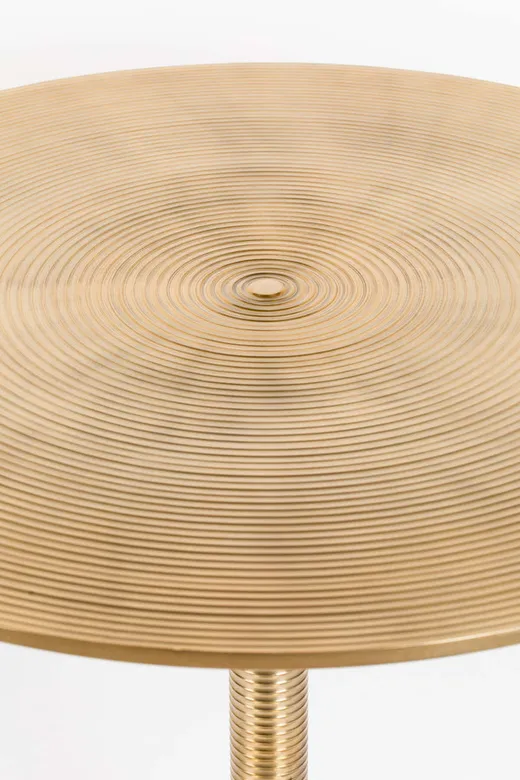 Stół okrągły HYPNOTISING ROUND - złoty