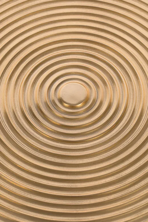 Stół okrągły HYPNOTISING ROUND - złoty