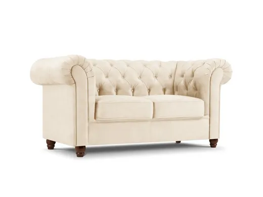Aksamitna sofa 2-osobowa LAPIS