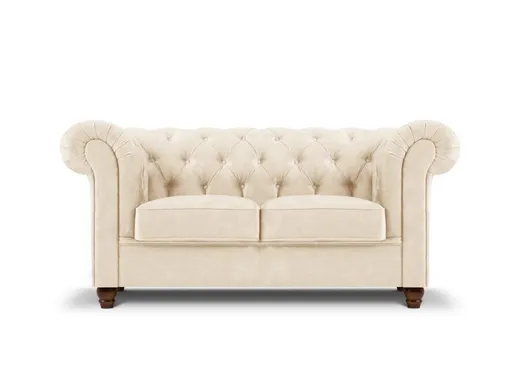 Aksamitna sofa 2-osobowa LAPIS