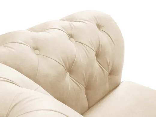 Aksamitna sofa 2-osobowa LAPIS