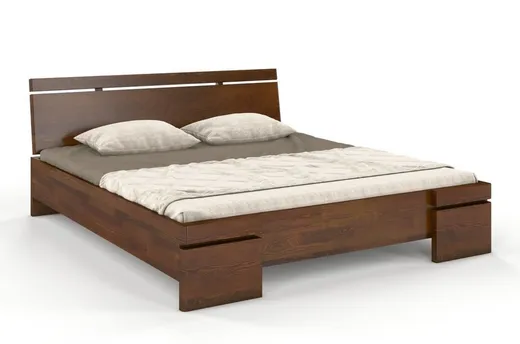 Łóżko drewniane sosnowe SPARTA Maxi&Long 200x220 - orzech