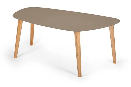 Stolik kawowy ENDOCARP 110x66x45 cm - bobrza glina