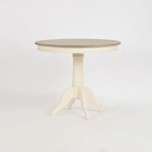 Stół okrągły RIMINI 116 90cm - kremowy