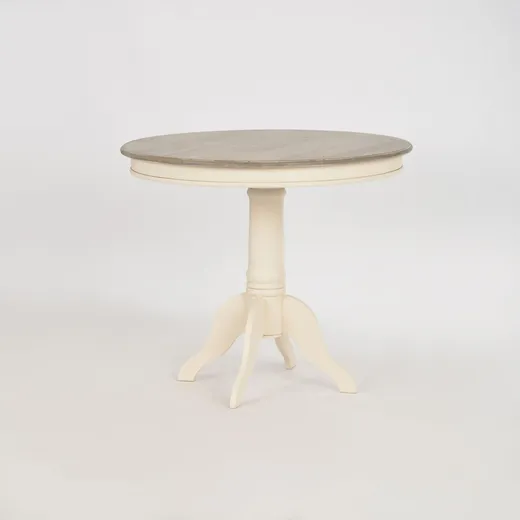 Stół okrągły RIMINI 116 90cm - kremowy