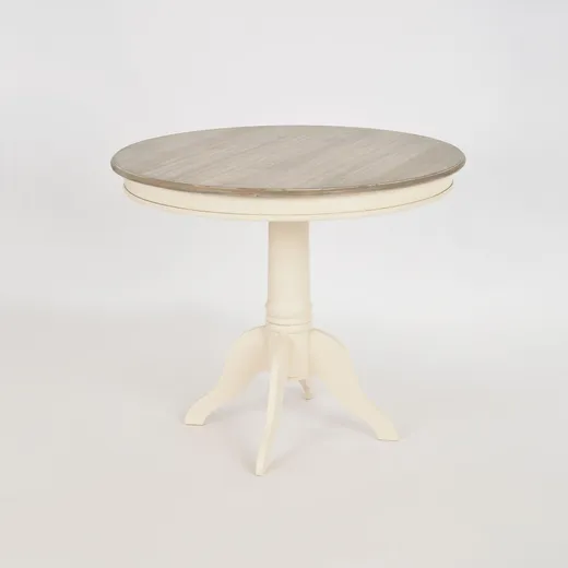 Stół okrągły RIMINI 116 90cm - kremowy
