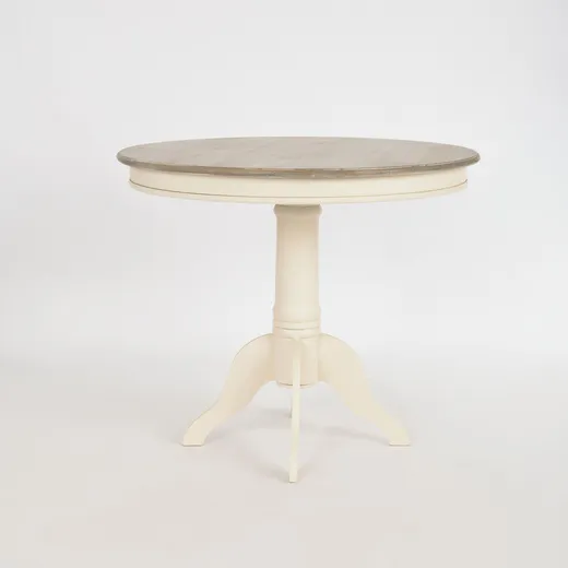 Stół okrągły RIMINI 116 90cm - kremowy