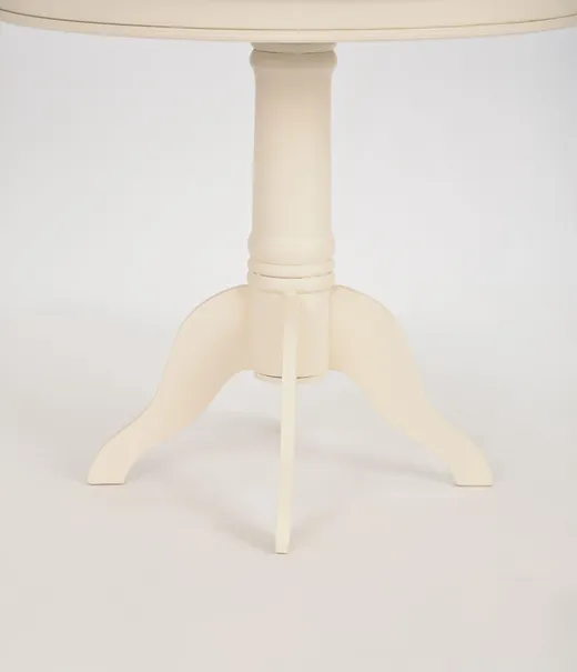 Stół okrągły RIMINI 116 90cm - kremowy