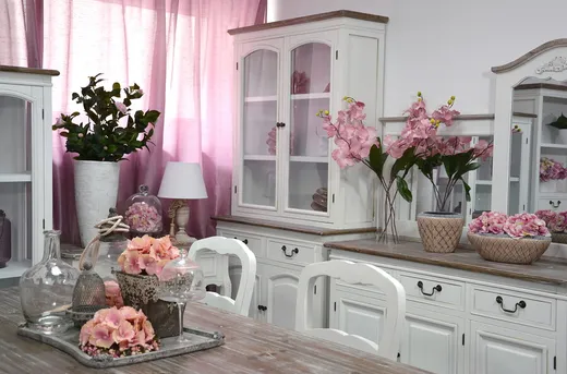 Kredens prowansalski RIMINI WHITE 01 - biały