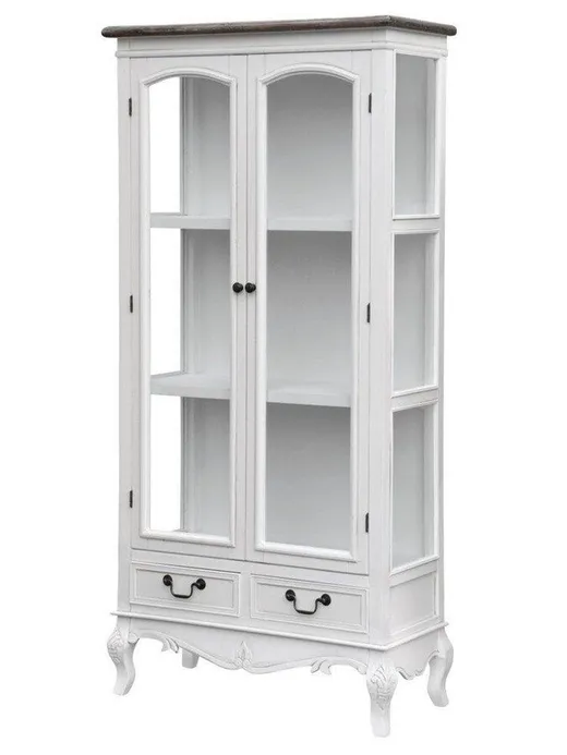 Witryna dwudrzwiowa RIMINI WHITE 09 - biały