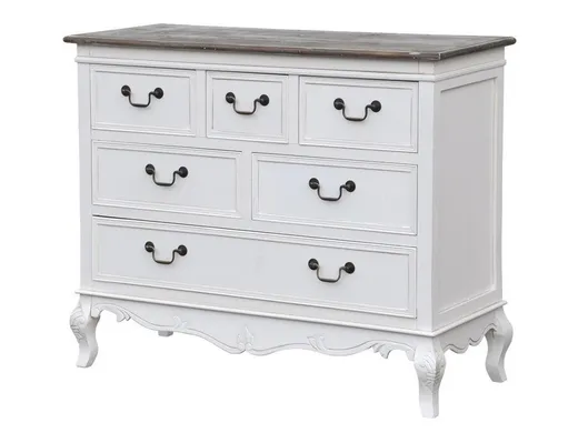 Komoda bieliźniarka RIMINI WHITE 024 - 6 szuflad - biały