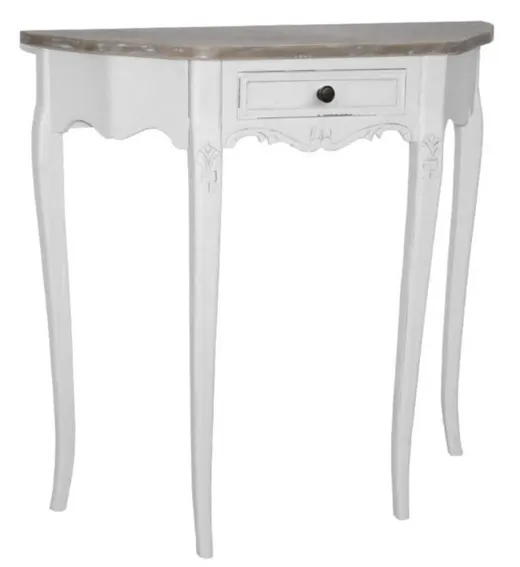 Konsola półokrągła RIMINI WHITE 033 - biały