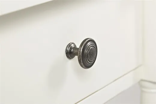 Konsola z szufladami i półką AVOLA ANTIQUE WHITE 3S - biały