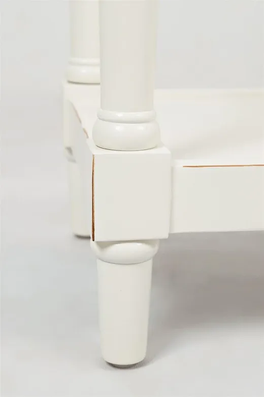 Konsola z szufladami i półką AVOLA ANTIQUE WHITE 3S - biały