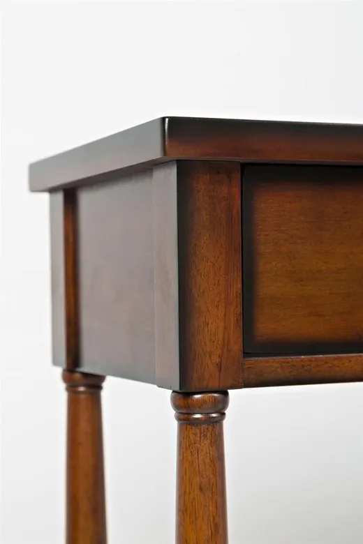 Konsola z szufladami i półką AVOLA ANTIQUE MAHOGANY 3S - mahoniowy
