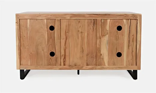 Komoda drewniana retro AVOLA NATURAL 3D - naturalne drewno
