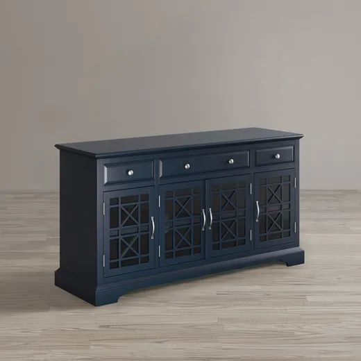 Komoda czterodrzwiowa AVOLA NAVY 4D/3S - ciemnogranatowy
