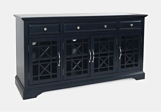 Komoda czterodrzwiowa AVOLA NAVY 4D/3S - ciemnogranatowy