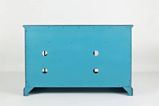 Komoda trzydrzwiowa AVOLA ANTIQUE BLUE 3D/2S - ciemnoniebieski