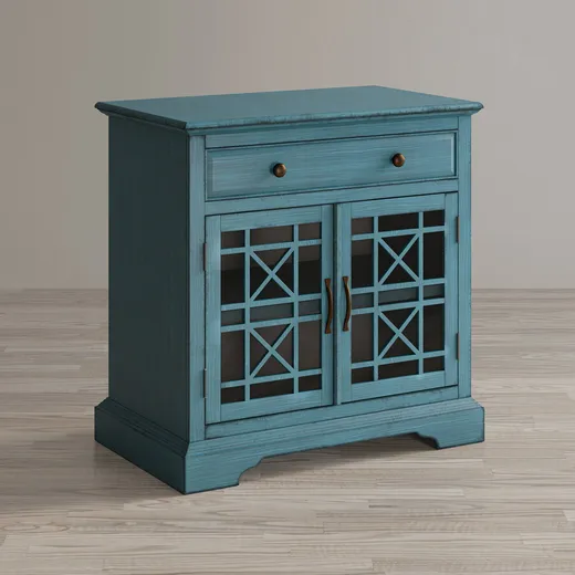 Komoda dwudrzwiowa AVOLA ANTIQUE BLUE 2D/1S - ciemnoniebieski