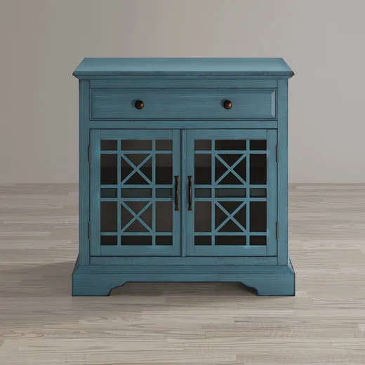 Komoda dwudrzwiowa AVOLA ANTIQUE BLUE 2D/1S - ciemnoniebieski