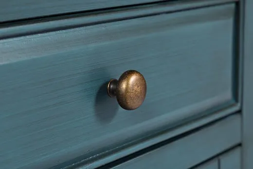 Komoda czterodrzwiowa AVOLA ANTIQUE BLUE 4D/2S - ciemnoniebieski