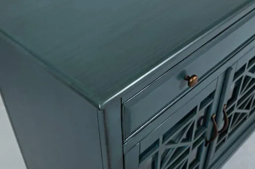 Komoda czterodrzwiowa AVOLA ANTIQUE BLUE 4D/2S - ciemnoniebieski
