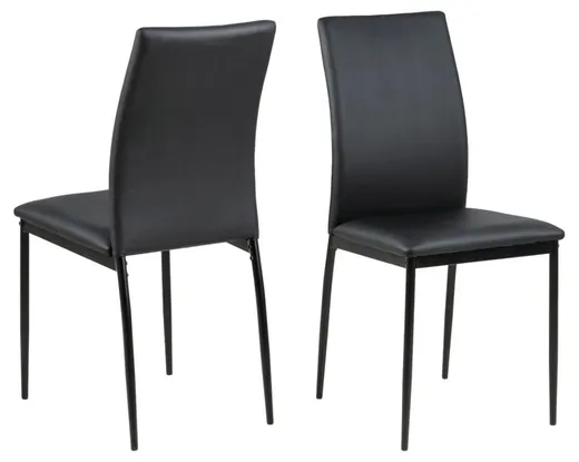 Krzesło DEMINA ekoskóra - czarny