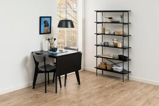 Stół rozkładany ROXBY 80/120x80 - czarny