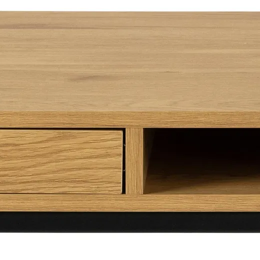Biurko z szufladą i półką SEAFORD 140 cm - dziki dąb