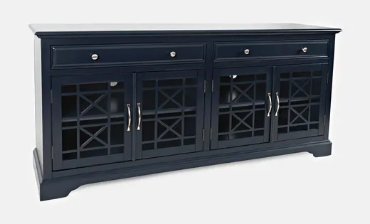 Komoda drewniana AVOLA NAVY 4D/2S - ciemnogranatowy